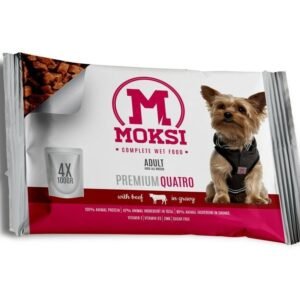 Moksi preliv za pse Govedina u sosu 4x100g