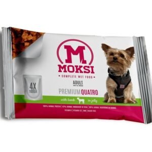 Moksi preliv za pse Jagnjetina u želeu 4x100g