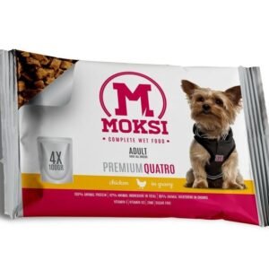 Moksi preliv za pse Piletina u sosu 4x100g