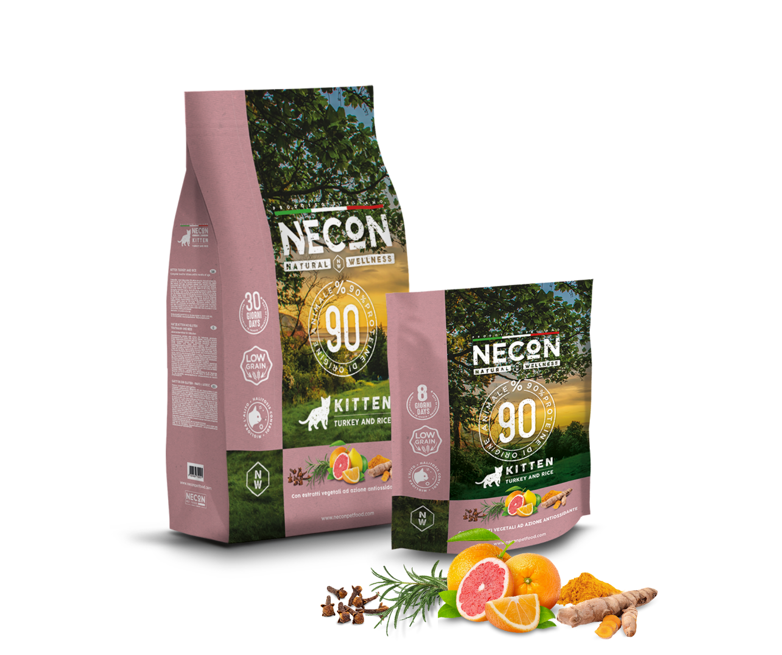 Necon Natural Wellness Kitten Turkey & rice 400g Necon Natural Wellness Kitten Turkey & rice 1.5kg
