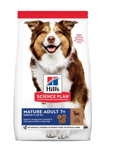 Hill's Mature Medium Jagnjetina i pirinač Hill's Mature Large Piletina 14kg