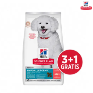 Hill's Adult Small & Mini Hypoallergenic Losos 6kg 3+1 gratis