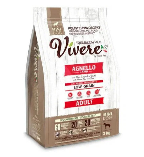 Vivere Adult Lamb Mini 3kg Vivere Adult Lamb Mini 3kg