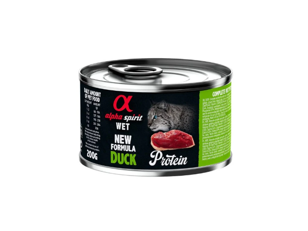 Alpha Spirit Cat konzerva Pačetina 200g Alpha Spirit Cat konzerva Pačetina 200g