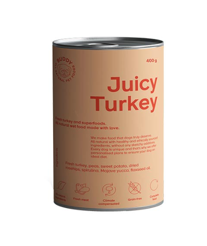 Buddy Juicy Turkey single protein 400g Buddy Juicy Turkey single protein 400g