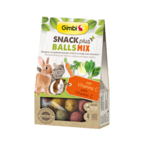 GIMBI Snack PLUS BALLS MIX poslastica za glodare 50g