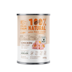 Fresh Farm gulaš za pse u konzervi Piletina, bundeva i jabuka 400g