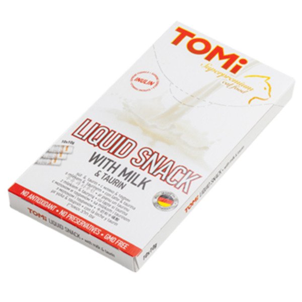 Tomi Cat Liquid snack Milk 10x10g Tomi Cat Liquid snack Milk 10x10g