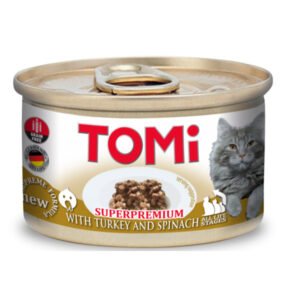 Tomi Cat konzerva Ćuretina i spanać u gelu 85g