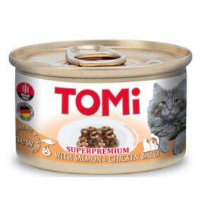 Tomi Cat konzerva Losos i piletina u gelu 85g