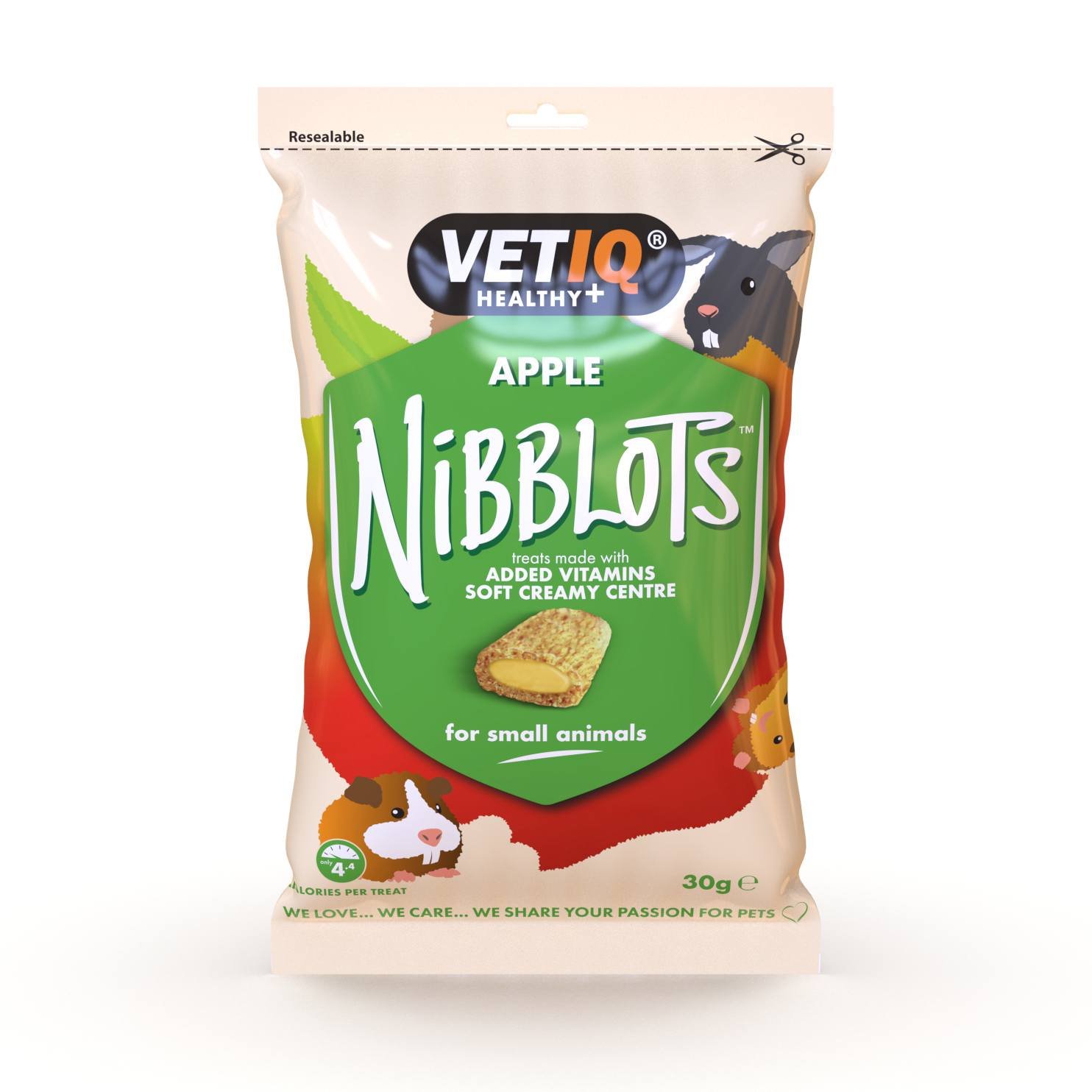 VetIQ Nibblots Jabuka - poslastica za glodare 30g VetIQ Nibblots Jabuka - poslastica za glodare 30g