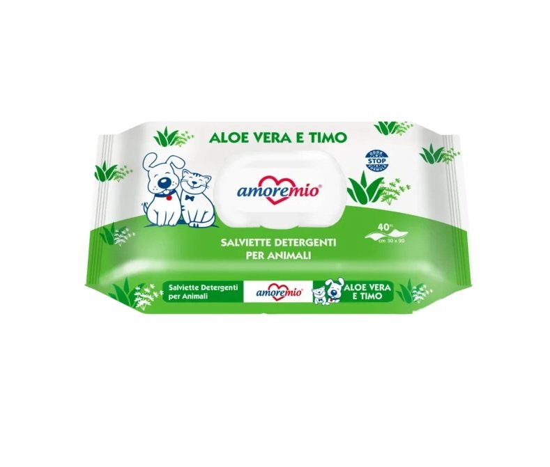 AmoreMio Vlažne maramice - Aloe Vera 40 kom AmoreMio Vlažne maramice - Aloe Vera 40 kom