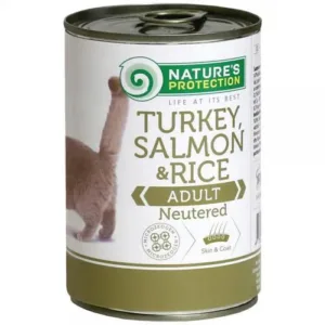 Nature's Protection Cat Sterilised Ćuretina Losos i Pirinač 400g