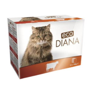 Eco DIANA komadići za mačke Govedina 12x100g