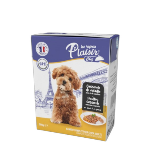 Plaisir Chef fileti za pse - Živina sa pirinčem i šargarepom 380g Plaisir Chef fileti za pse - Živina sa pirinčem i šargarepom 380g