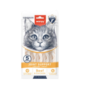 Wanpy Creamy Lickable Treats Joint Support govedina i piletina 5x14g