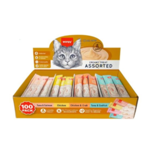 Wanpy Creamy Lickable Display mix 100x14g
