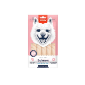 Wanpy Creamy Lickable losos i piletina 5x14g