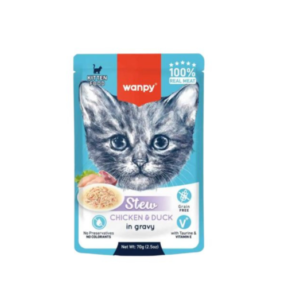 Wanpy gulaš za mačke Kitten piletina i pačetina 70g