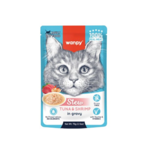 Wanpy gulaš za mačke Adult tuna i škampi 70g
