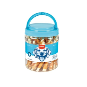 Wanpy Jerky&Rawhide Twists piletina 400g