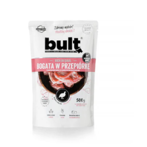 Bult Pouch for dogs rich in quail 500g