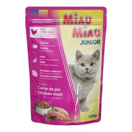 Miau Miau Junior Piletina sos za mačke 100g Miau Miau Junior Piletina sos za mačke 100g