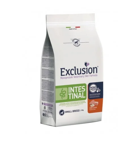Exclusion Dog diet Intestinal Svinjetina i pirinač Small breed Exclusion Dog diet Intestinal Svinjetina i pirinač Small breed