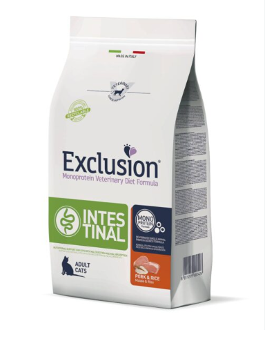 Exclusion Cat Diet Intestinal Svinjetina i pirinač 300g Exclusion Cat diet Intestinal Svinjetina i pirinač 1.5kg