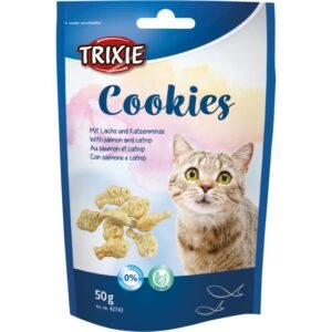 Trixie Cookies losos i mačija trava 50g