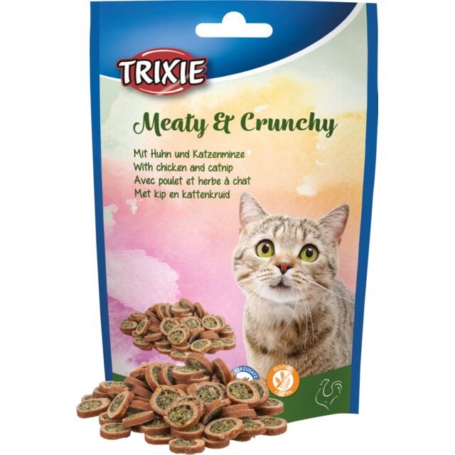 Trixie Meaty & crunchy piletina i mačija trava 50g Trixie Meaty & crunchy piletina i mačija trava 50g