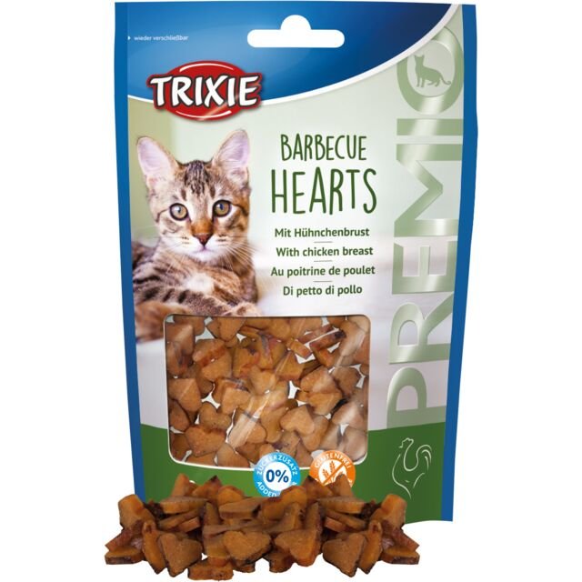 Trixie Premio barbecue hearts 50g Trixie Premio barbecue hearts 50g
