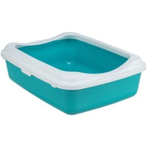 Trixie Toalet za mačke Classic sa ramom tirkiz 37x15x47cm