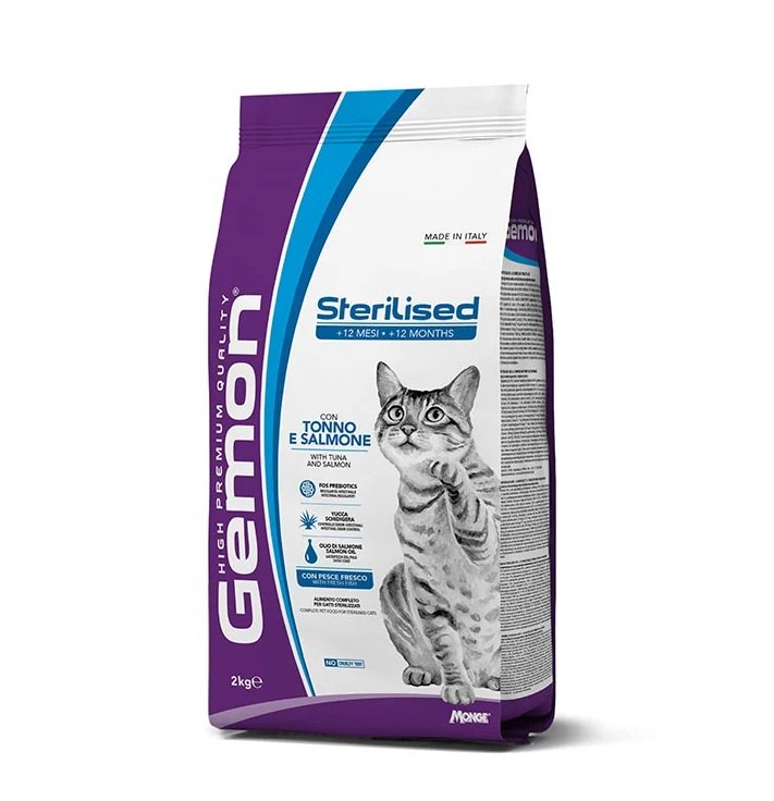 Gemon Cat Adult Sterilised - Tuna i losos Gemon RAZMER Cat Adult Sterilised - Tuna i losos 500g