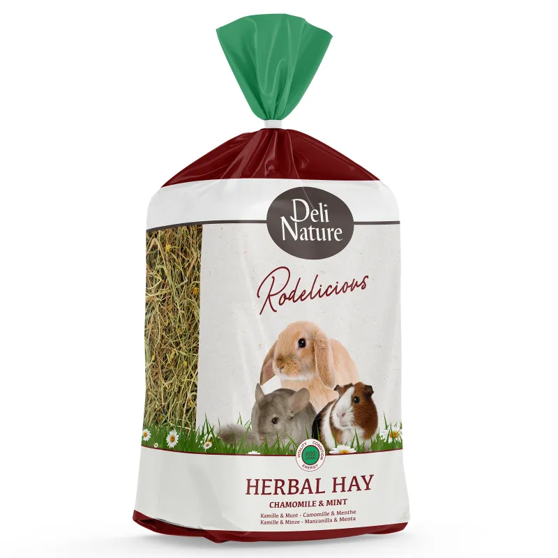Deli Nature Herbal Hay – Chamomile & Mint – seno za zečeve i glodare Deli Nature Herbal Hay - Chamomile & Mint – seno za zečeve i glodare