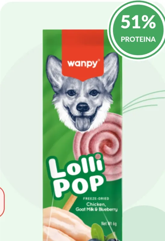 Wanpy Lolipop za pse borovnica 6 g – pakovanje Wanpy Lolipop za pse borovnica 6 g – pakovanje