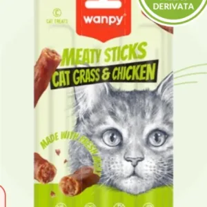 Wanpy Meaty Sticks poslastica za mačke mačija trava i piletina 21 g – pakovanje